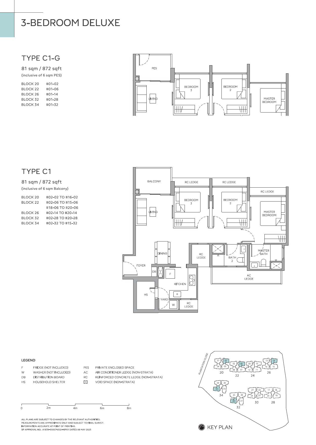 Otto Place 1 Bedroom Floor Plan 1